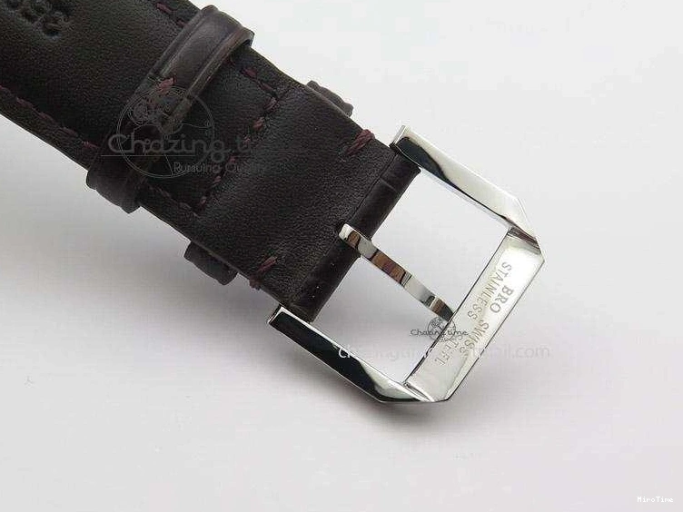 MIROTIME 0303 Affordable Ingeniuer St.Laurens SS Brown Dial MK 1:1 Best Edition On Black Leather Strap A 7365